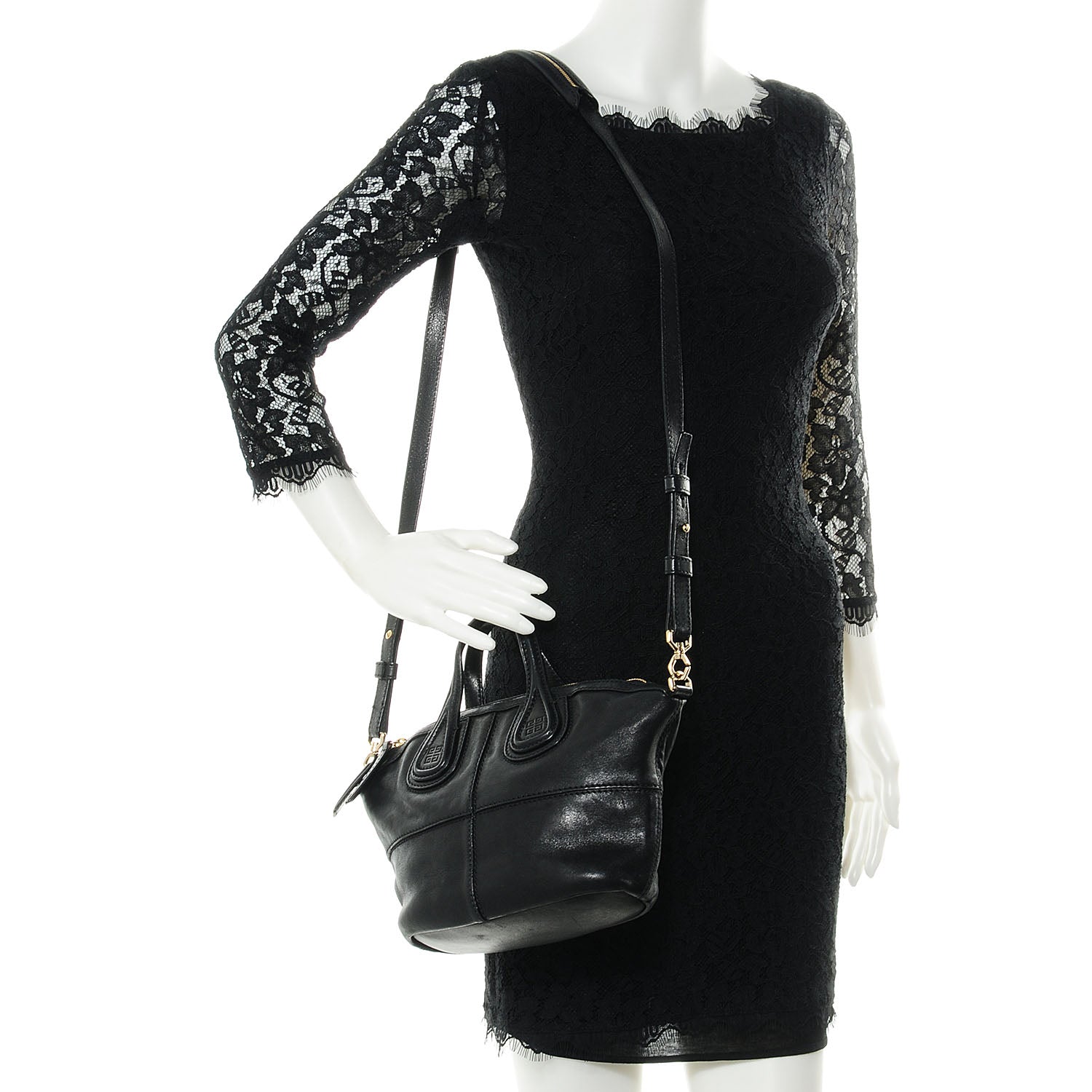 Givenchy Leather Micro Nightingale Black 2 of 11
