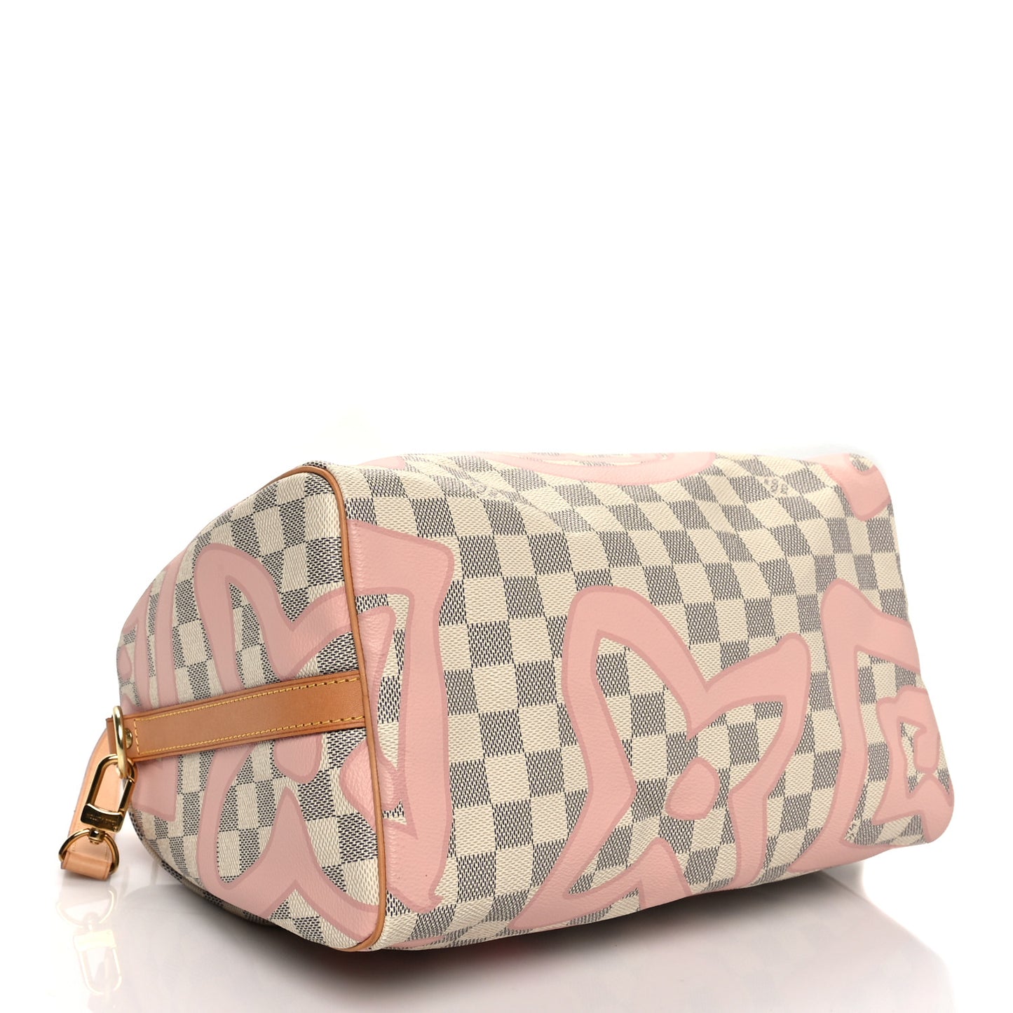Damier Azur Tahitienne Speedy Bandouliere 30 Rose Ballerine