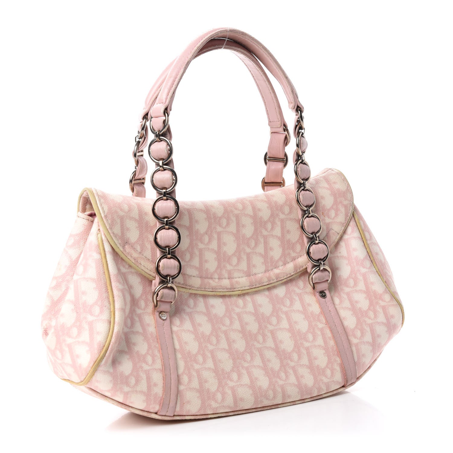 Christian Dior Monogram Romantique Trotter Bag Rose 3 of 14
