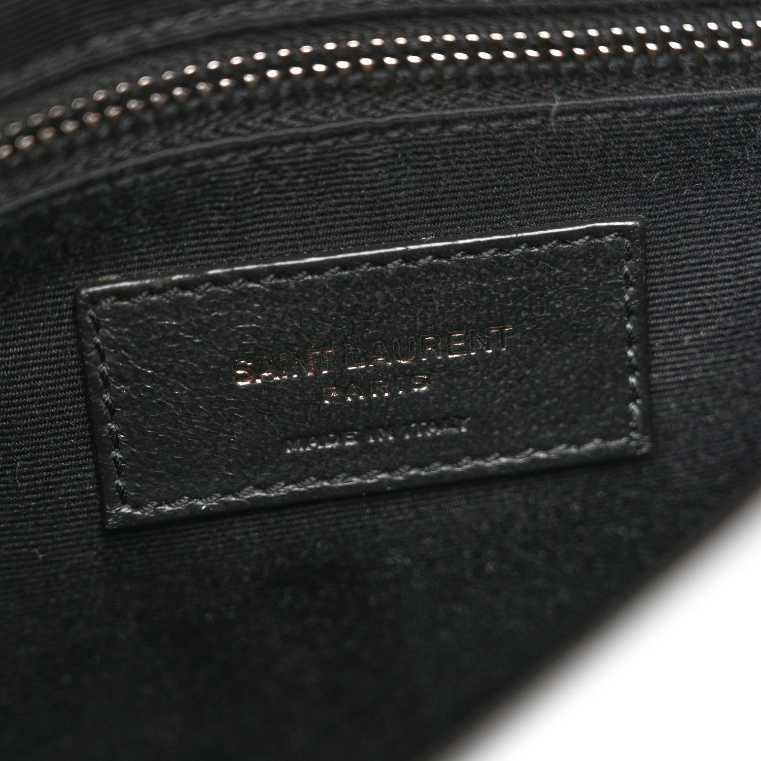 Saint Laurent Crinkled Calfskin Matelasse Monogram Niki Chain Wallet Storm 6 of 10