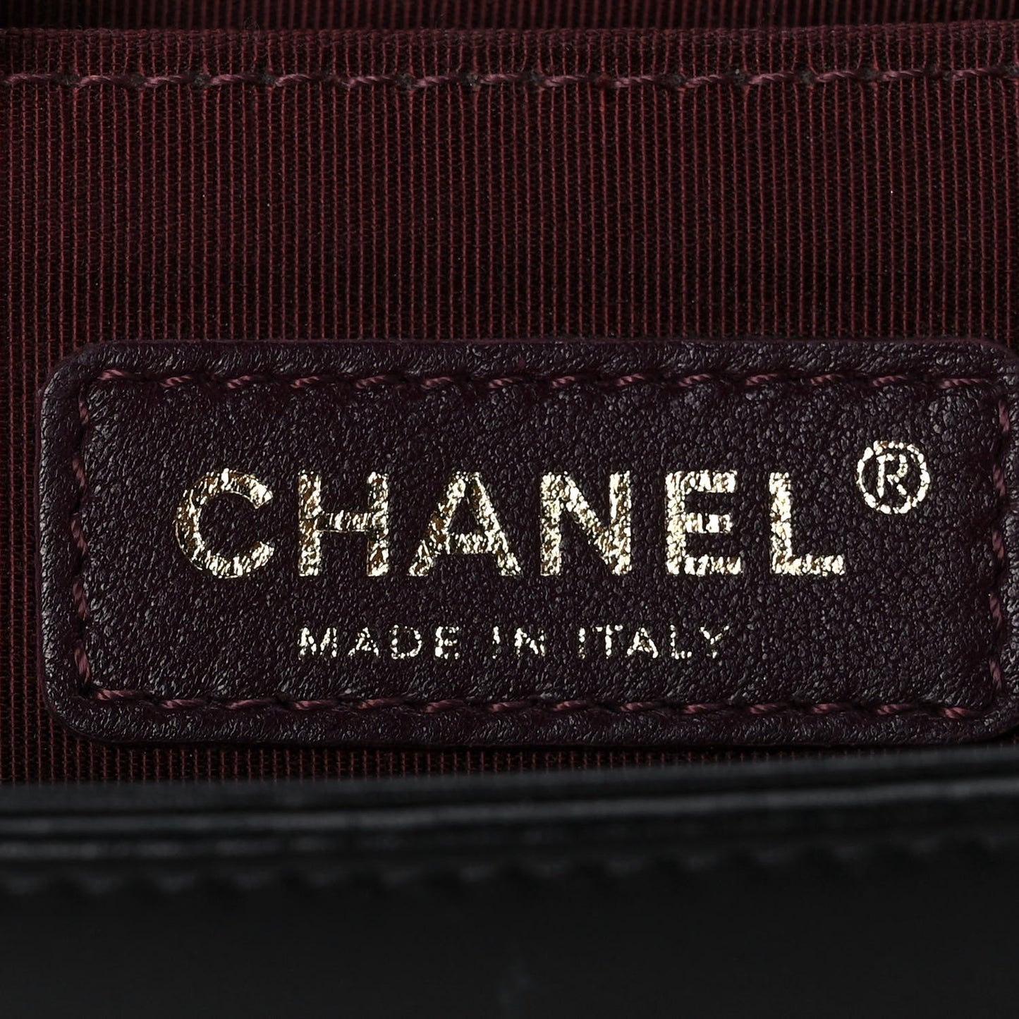 Caviar Suede Calfskin Chevron Medium Boy Flap Black