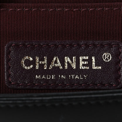 Chanel Caviar Suede Calfskin Chevron Medium Boy Flap Black 5 of 11