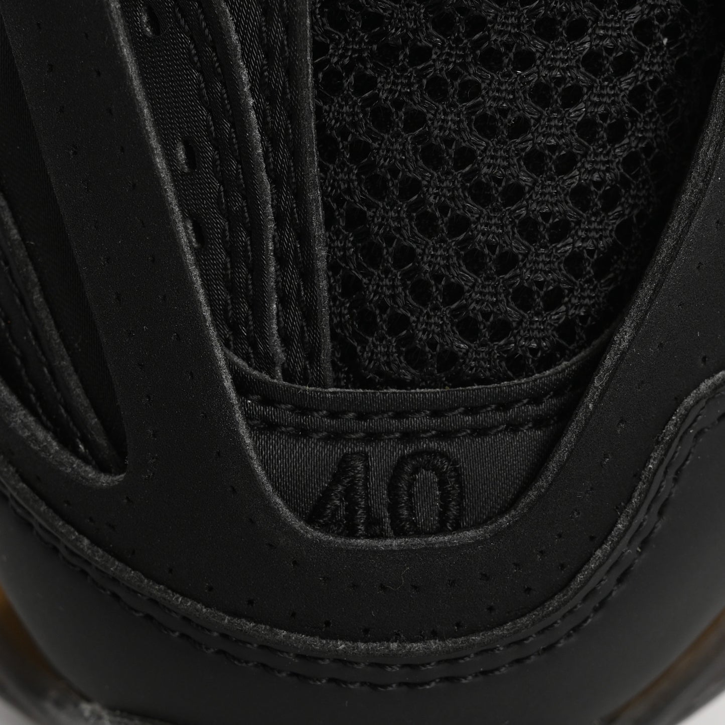 Mesh Nylon Mens Track Sneakers 40 Black