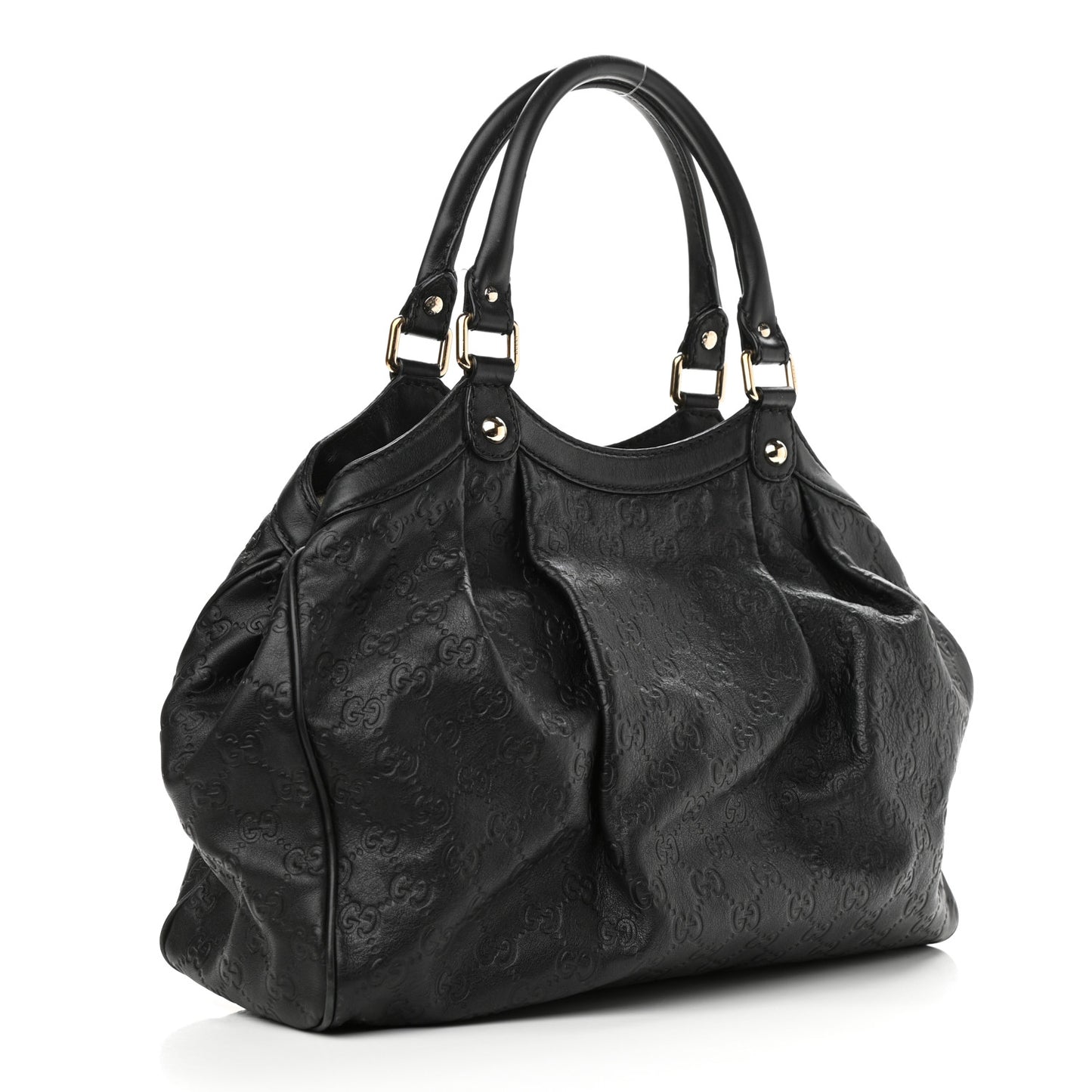 Guccissima Medium Sukey Tote Black