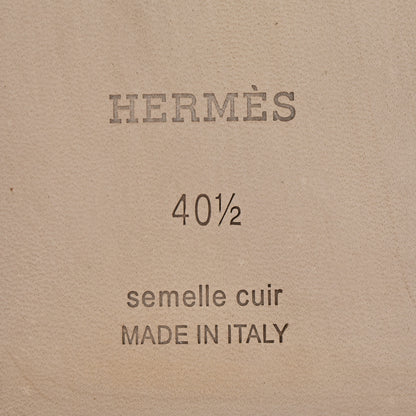 Hermes Epsom Oran Sandals 40.5 Vert Jade 7 of 10