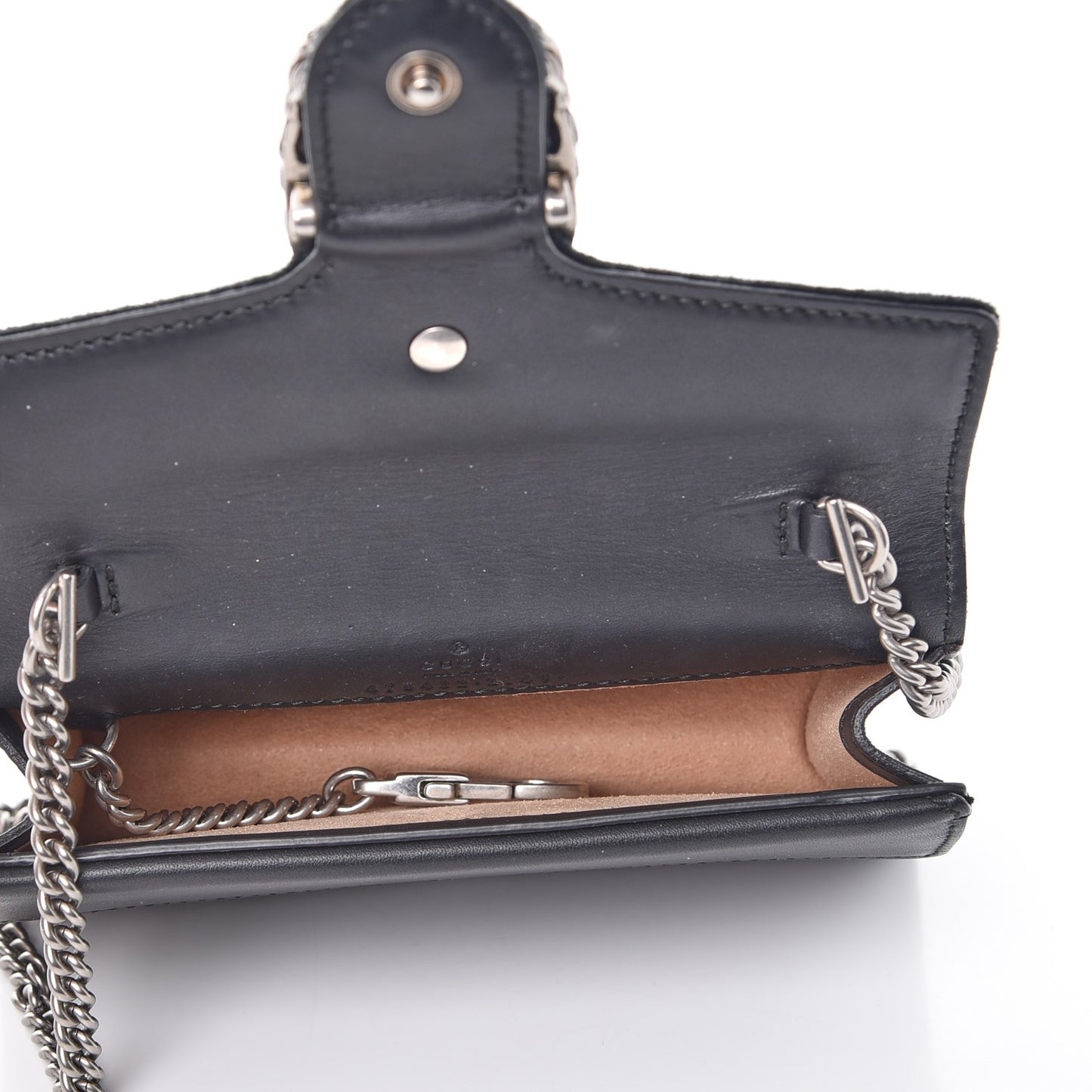 Velvet Super Mini Dionysus Shoulder Bag Black
