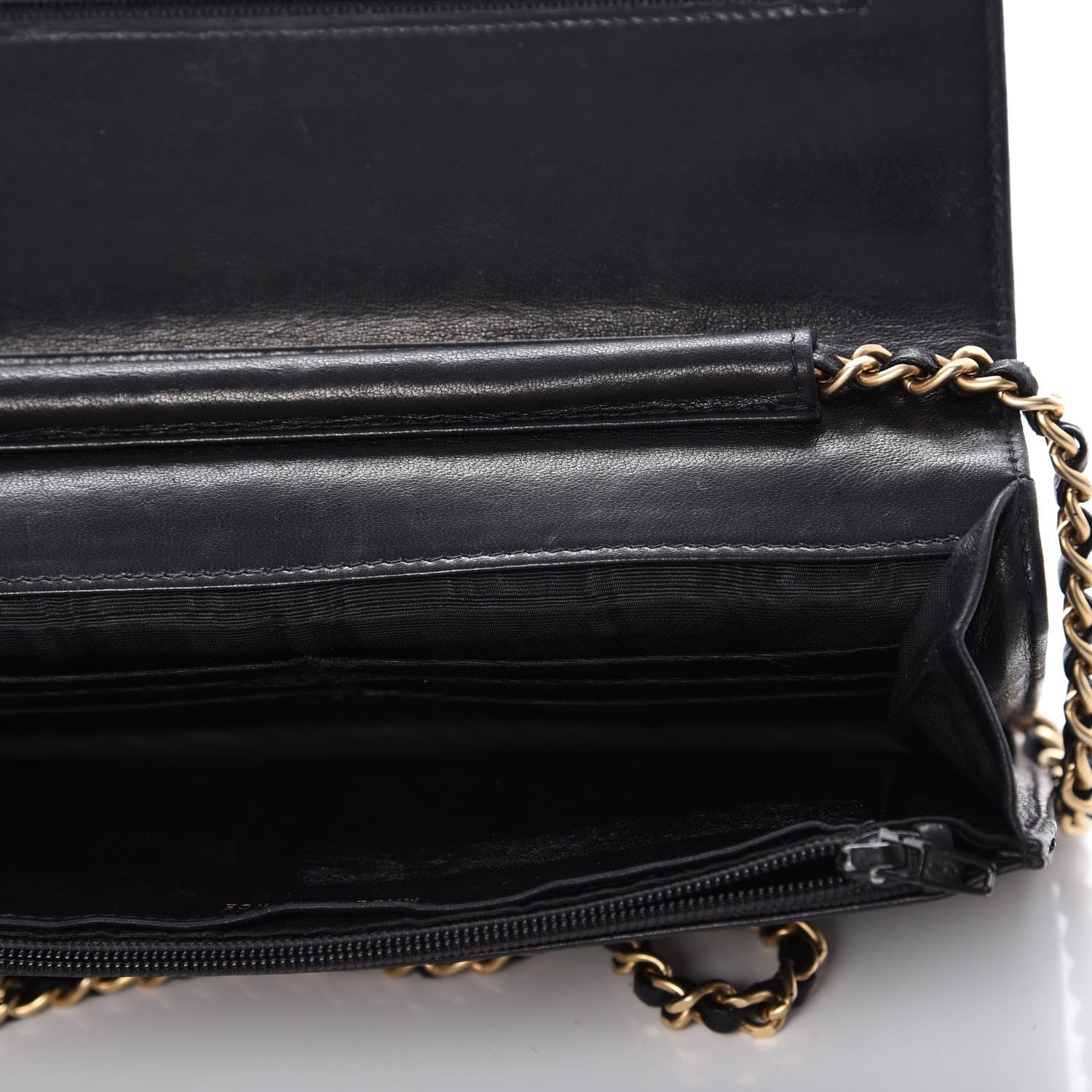 Chanel Caviar Timeless CC Wallet On Chain WOC Black 10 of 17