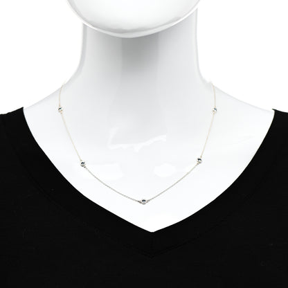 Tiffany Sterling Silver Aquamarine Elsa Peretti Color By The Yard 5 Station Necklace 2 of 6