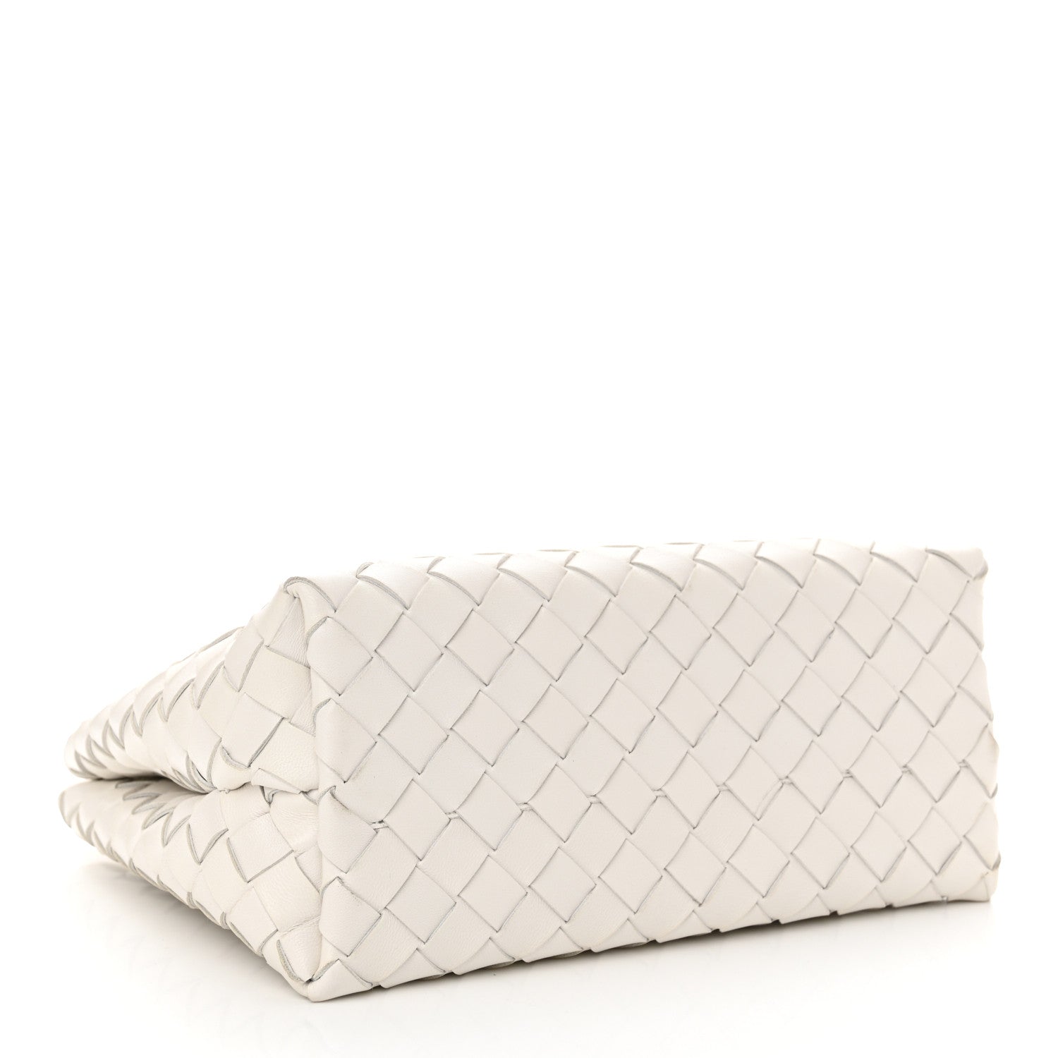 Bottega Veneta Nappa Intrecciato Small Andiamo Shoulder Bag White 4 of 11