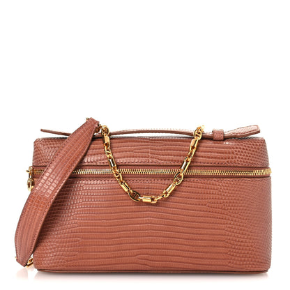 Loro Piana Lizard L19 Extra Pocket Pouch Brown 1 of 11