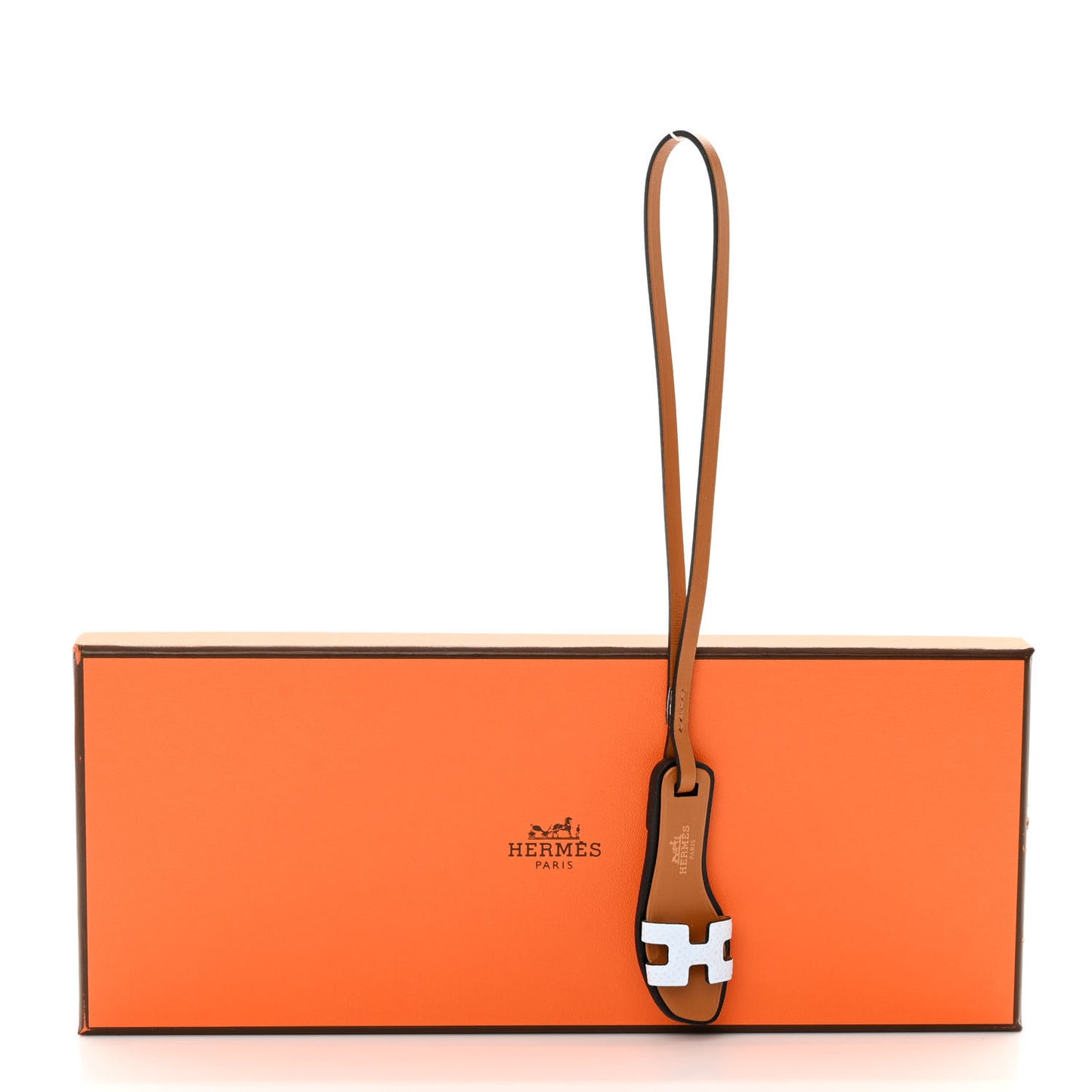 Epsom Butler Calfskin Hunter Oran Nano Bag Charm Bleu Brume