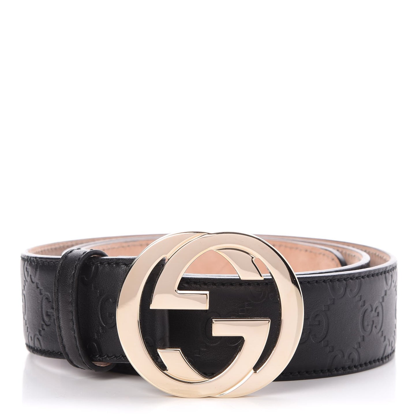 Guccissima Interlocking G 40mm Belt 100 40 Black