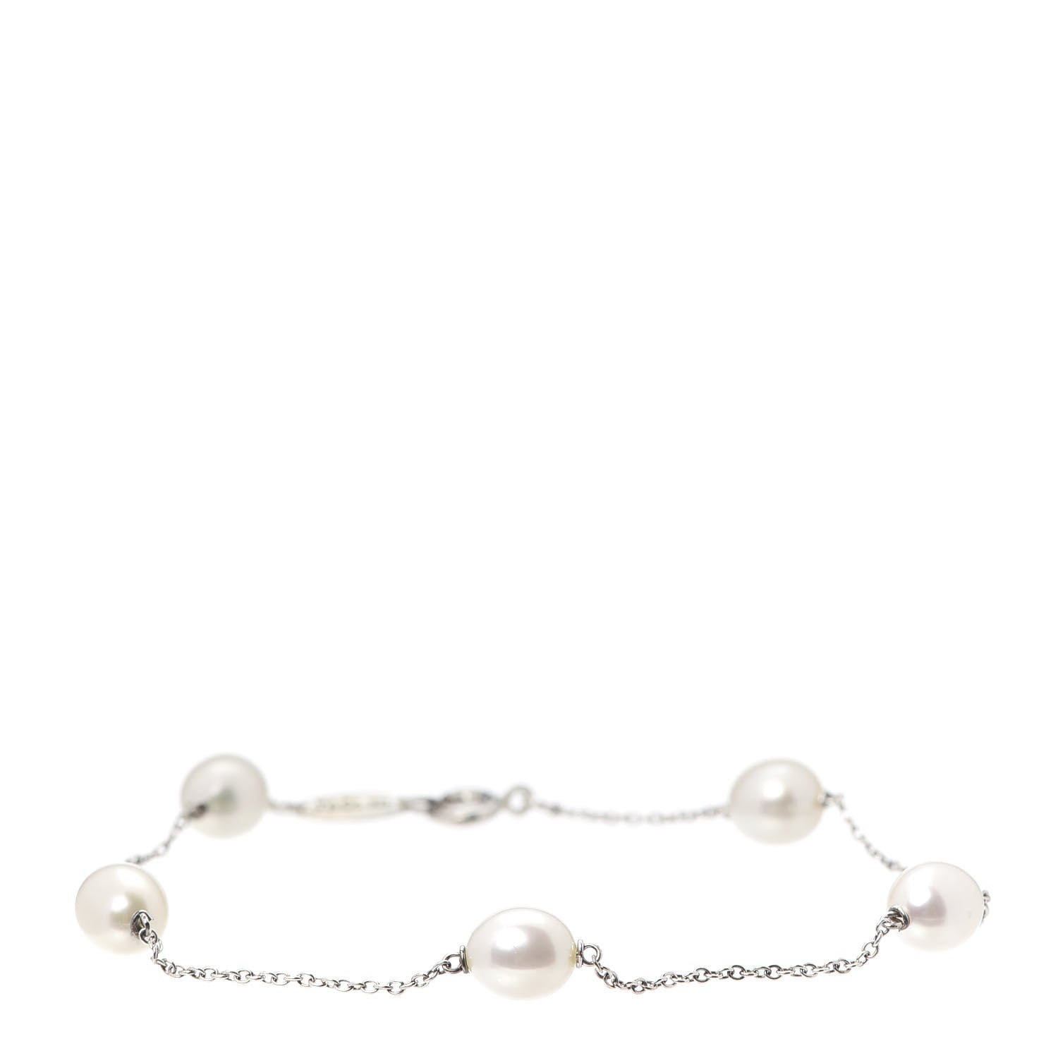 Tiffany Sterling Silver Pearl Elsa Peretti Pearls By The Yard Bracelet 1 of 5