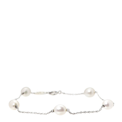 Tiffany Sterling Silver Pearl Elsa Peretti Pearls By The Yard Bracelet 1 of 5