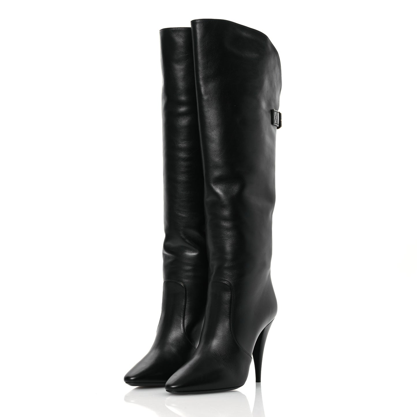 Lambskin Koller 110 Tall Boots 36.5 Black