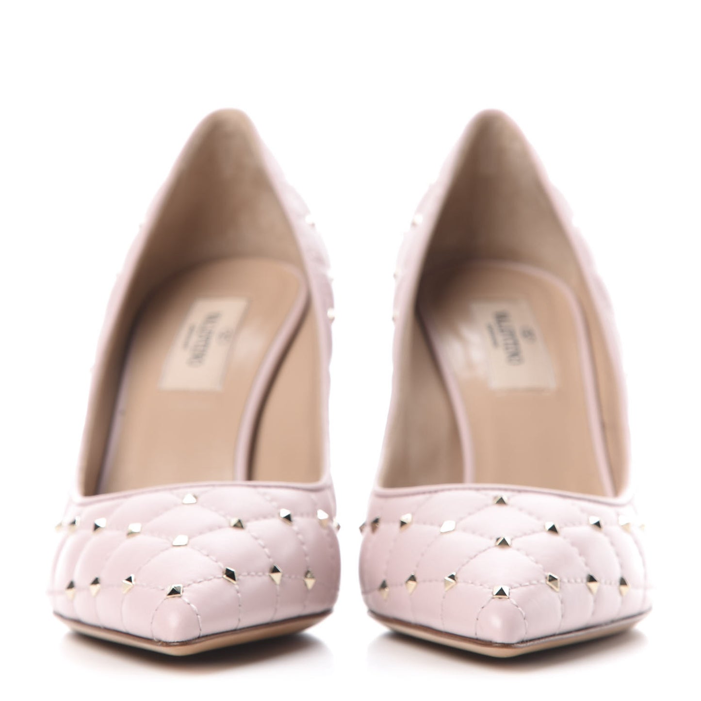 Nappa Rockstud Spike 90mm Pumps 37 Water Rose