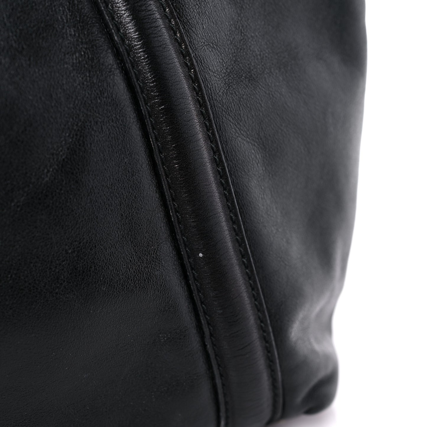 Calfskin Large Britt Shoulder Bag Black