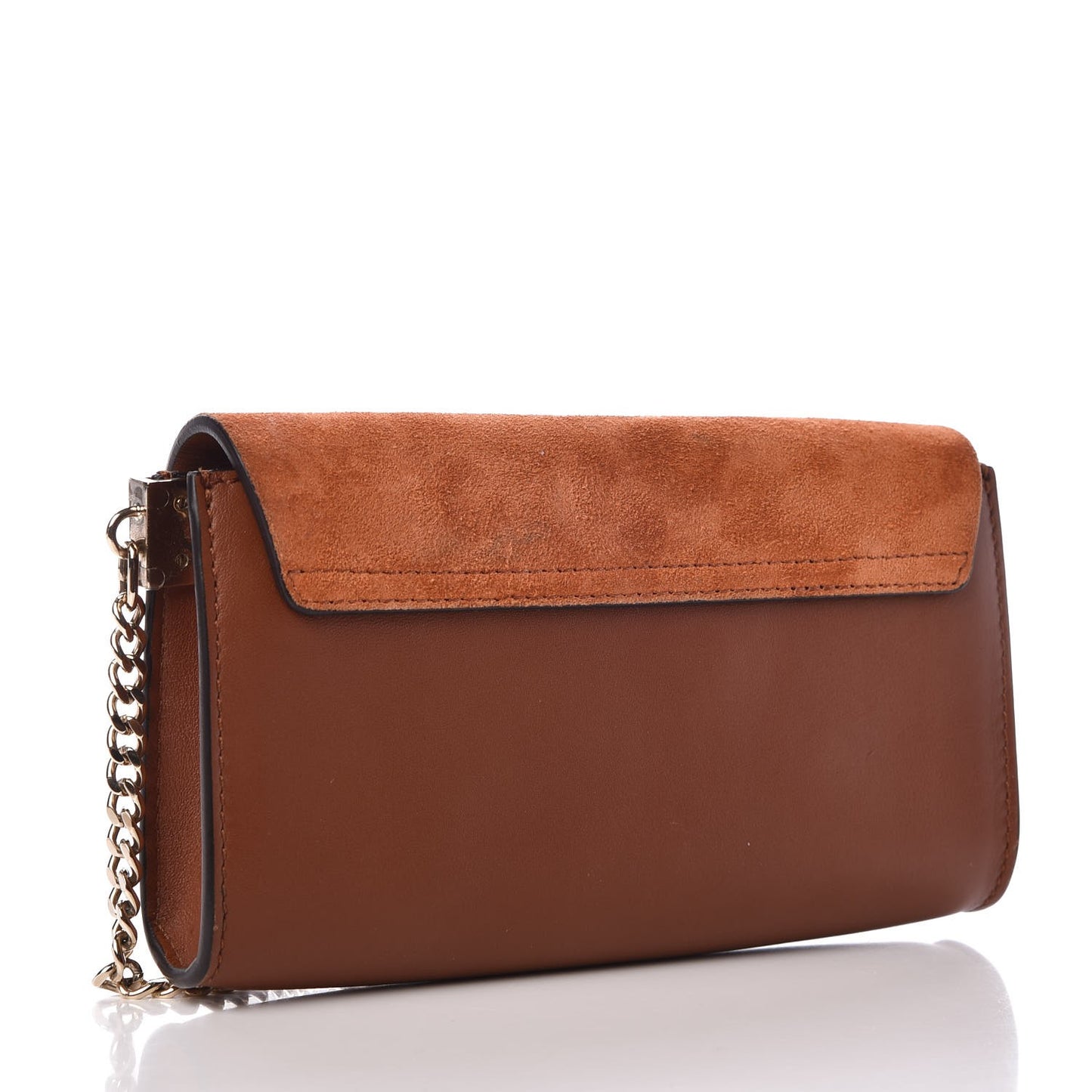 Suede Calfskin Mini Faye Shoulder Bag Tobacco
