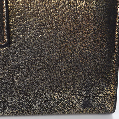 Alexander McQueen Metallic Calfskin Skull Continental Wallet Antique Gold 14 of 16
