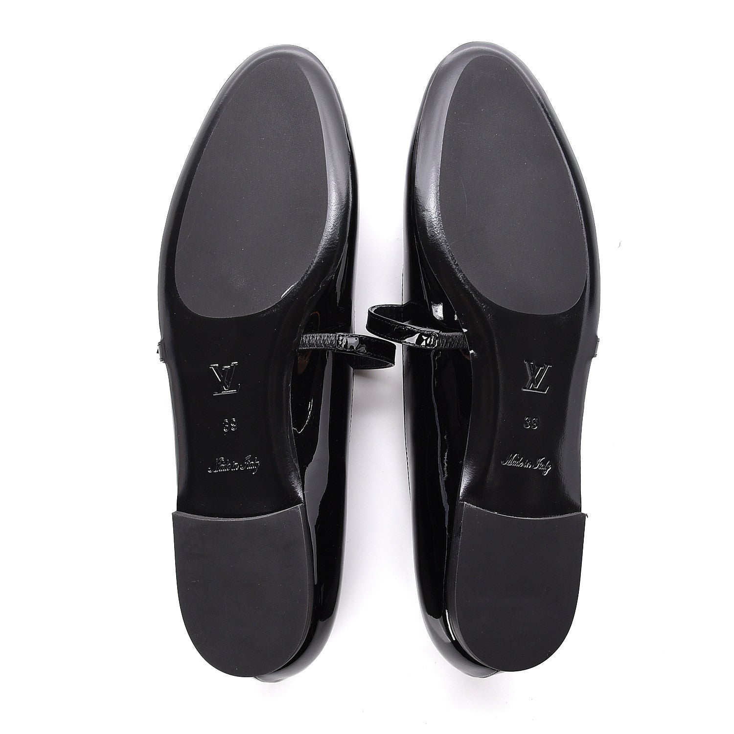 Louis Vuitton Patent Uniformes Ballerina Flat 39 Black 7 of 7