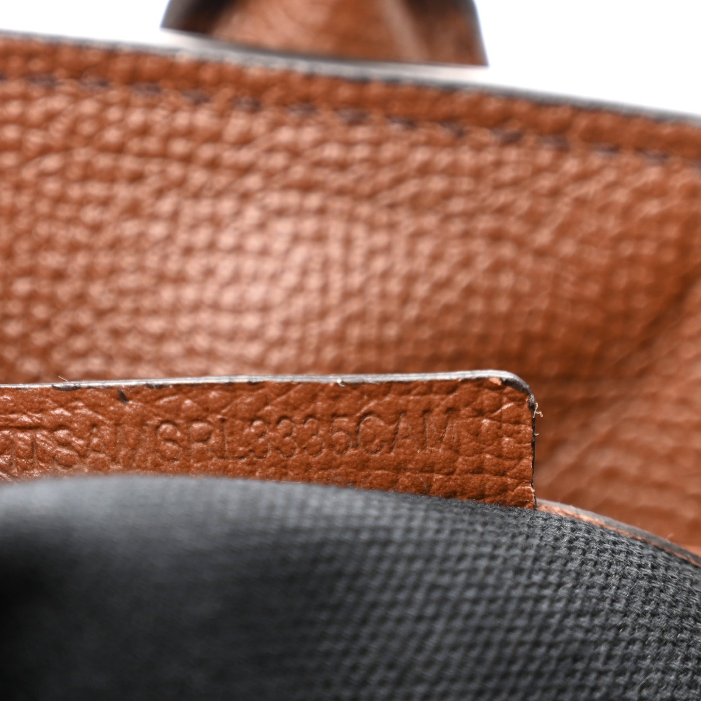 Grainy Calfskin House Check Small Banner Tote Dark Tan