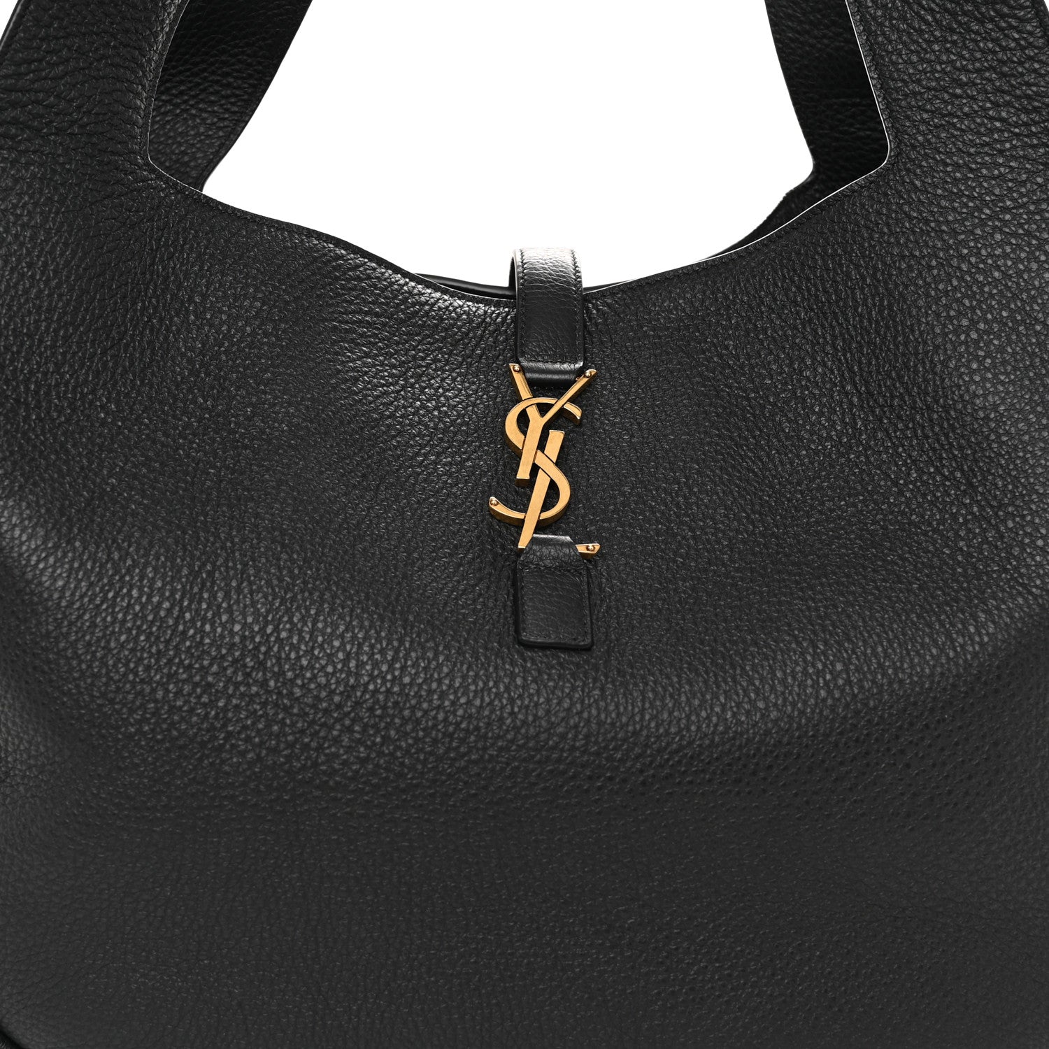 Saint Laurent Grained Deerskin Bea Tote Black 8 of 10