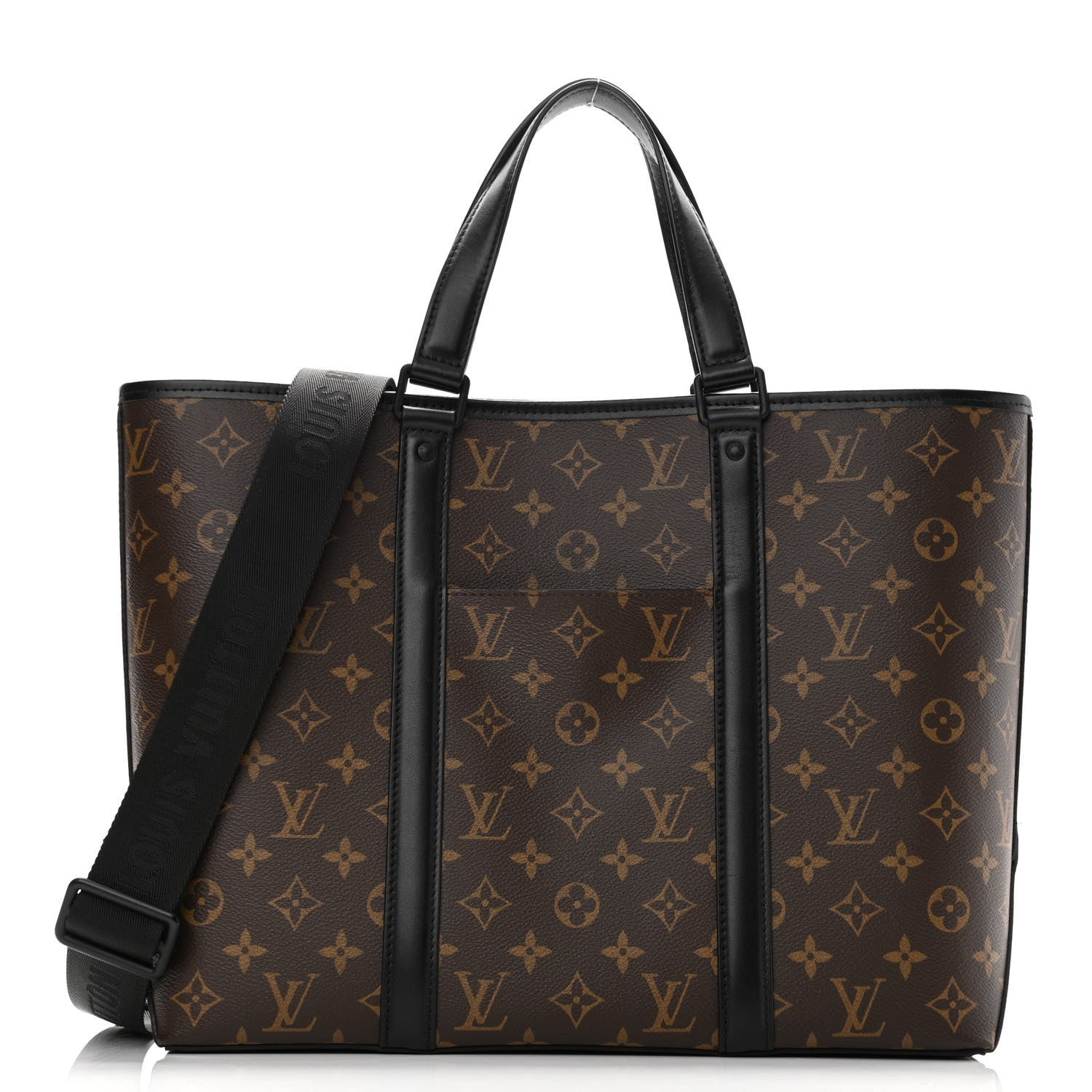 Louis Vuitton Monogram Macassar Weekend Tote PM 3 of 11