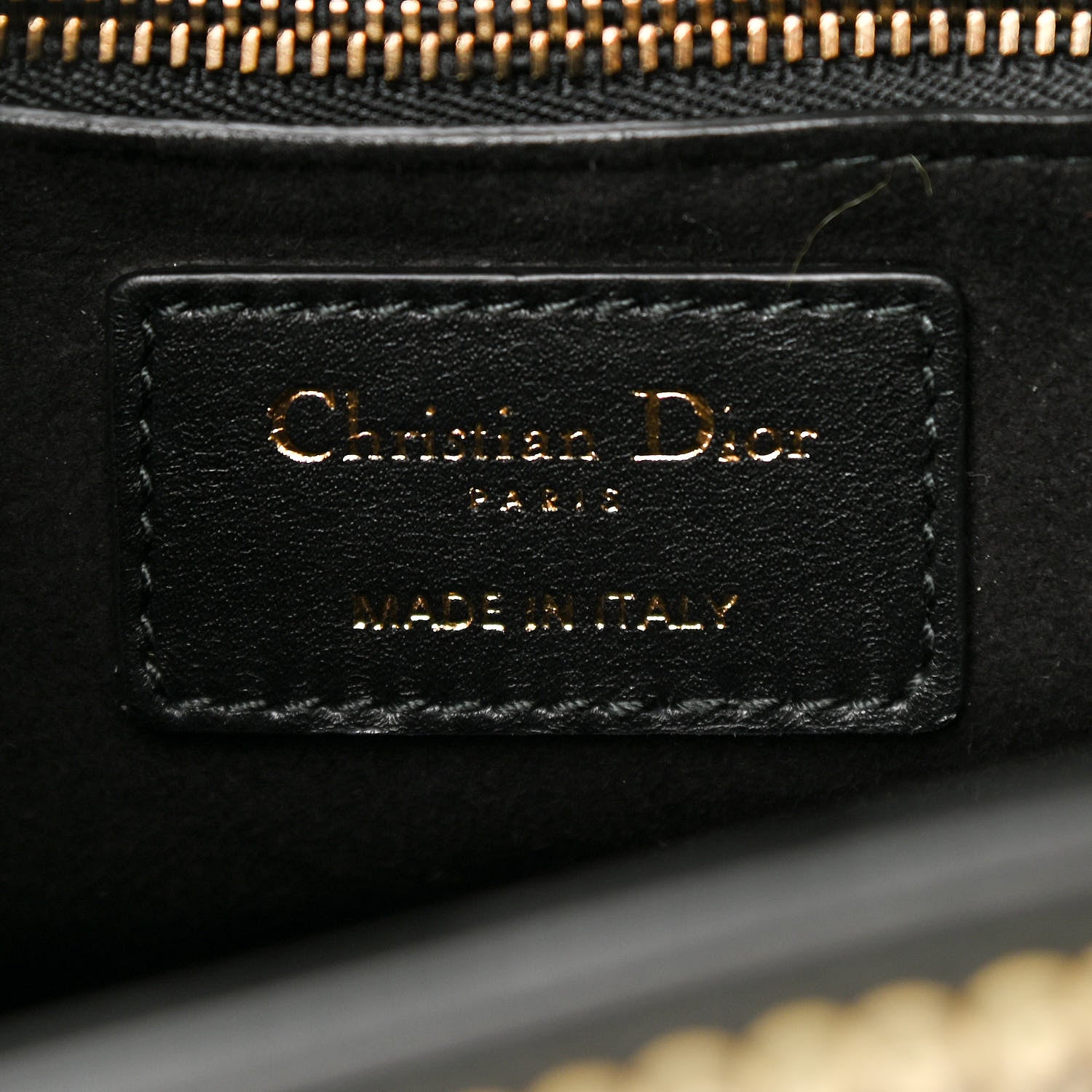 Christian Dior Calfskin Beaded Medium Lady Dior Black Multicolor 6 of 10