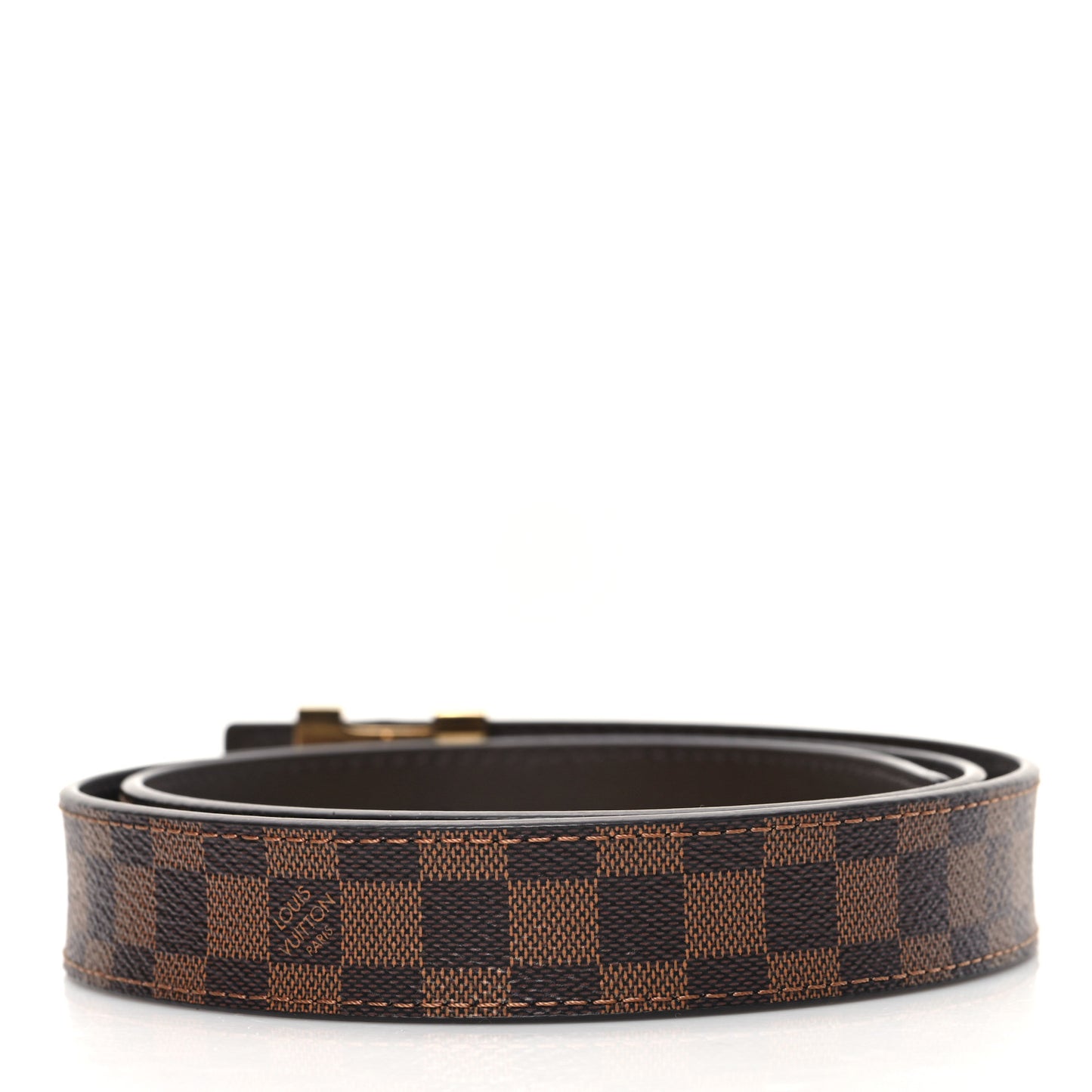 Mini Damier Ebene 25mm LV Initiales Belt 80 32
