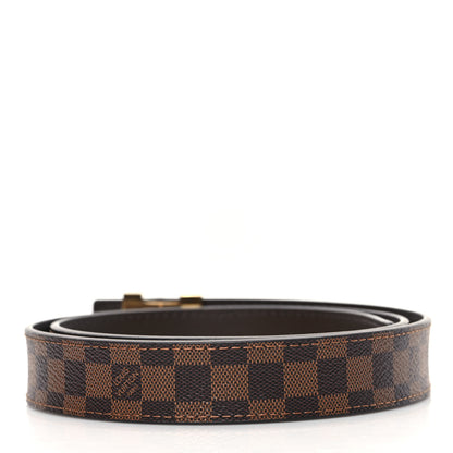 Louis Vuitton Mini Damier Ebene 25mm LV Initiales Belt 80 32 2 of 6