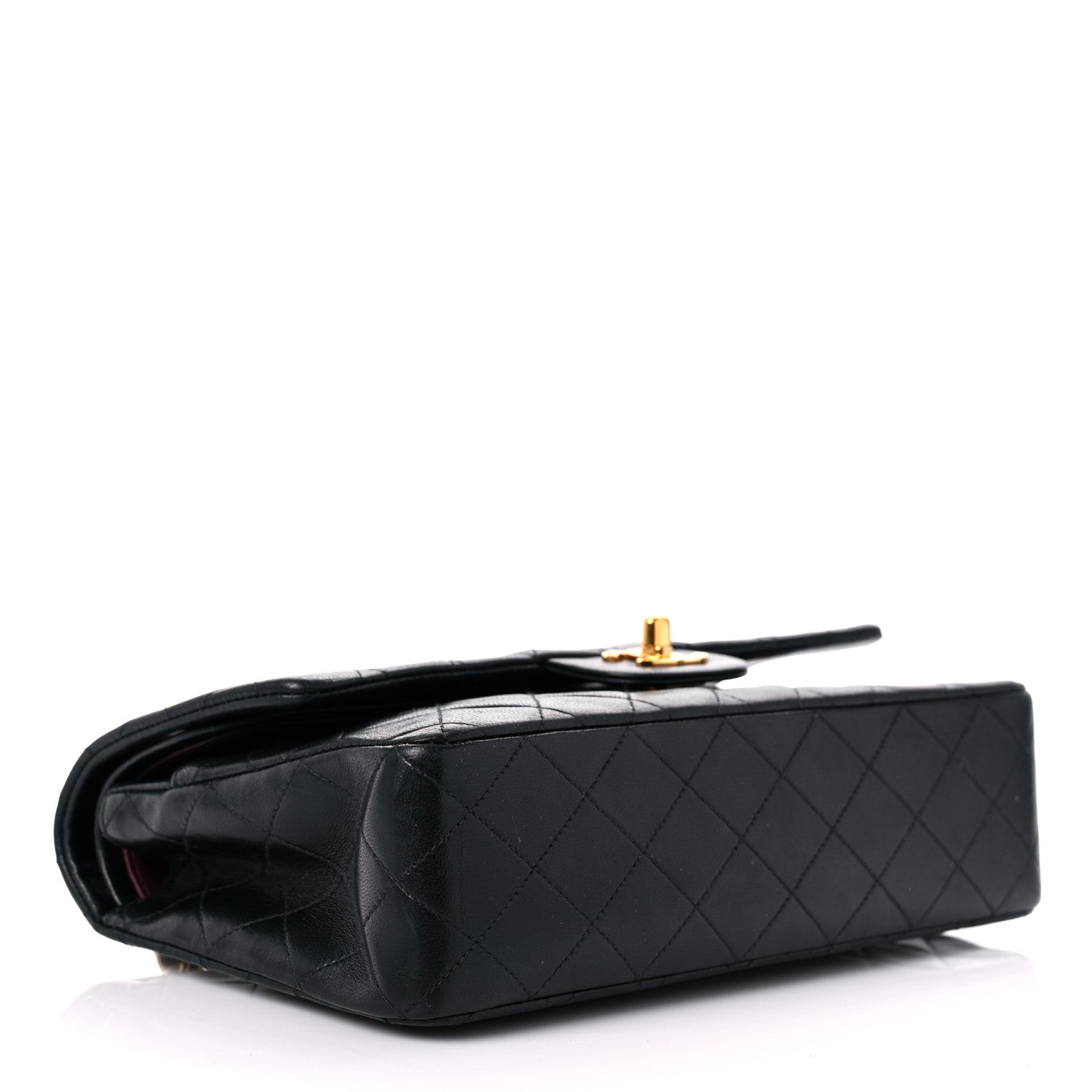 Chanel Lambskin Quilted Medium Double Flap Black 4 of 19