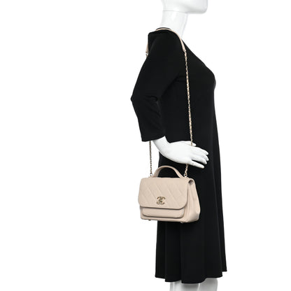 Chanel Caviar Quilted Small Business Affinity Flap Beige 2 of 11