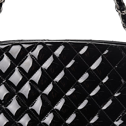 Chanel Patent Quilted Large Just Mademoiselle Bowling Bag Black 8 of 10
