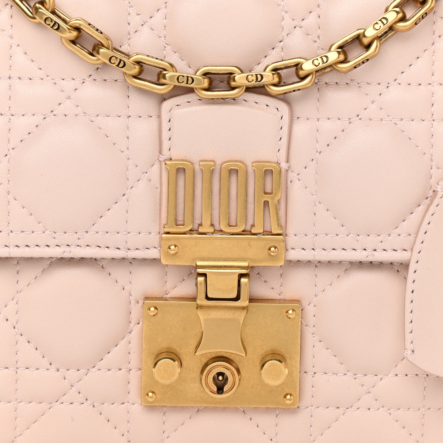 Christian Dior Lambskin Cannage Large Dioraddict Flap Rose Poudre 11 of 11