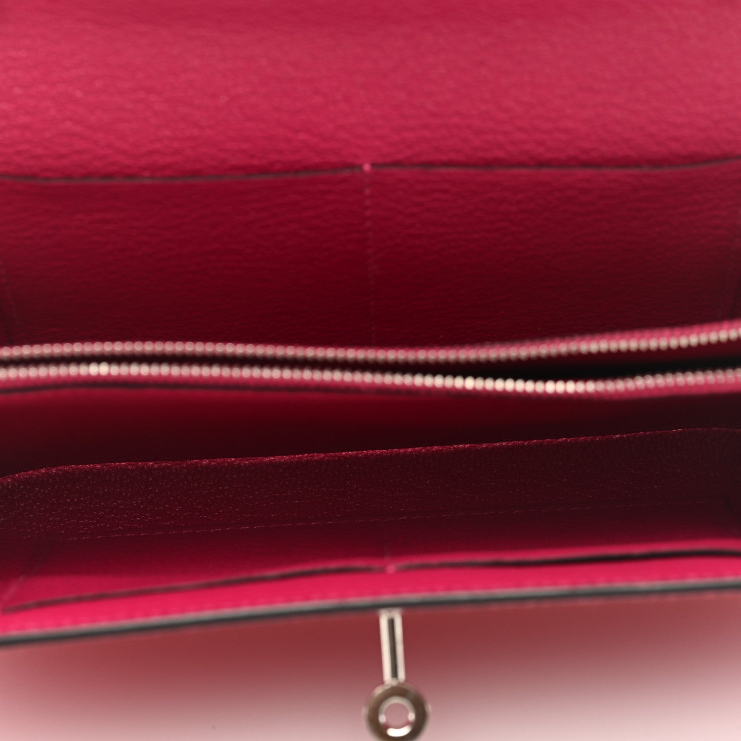 Hermes Chevre Mysore Kelly Wallet To Go Rose Mexico 5 of 9