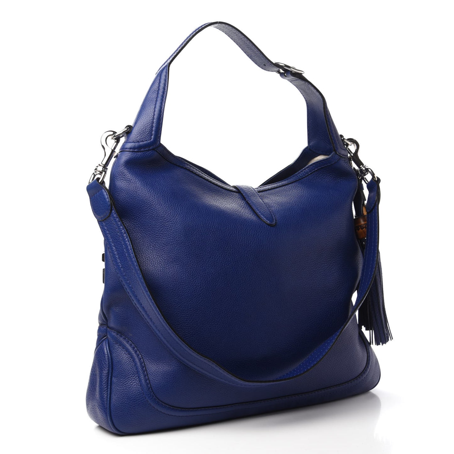 Calfskin Embellished Large New Jackie Hobo Blue