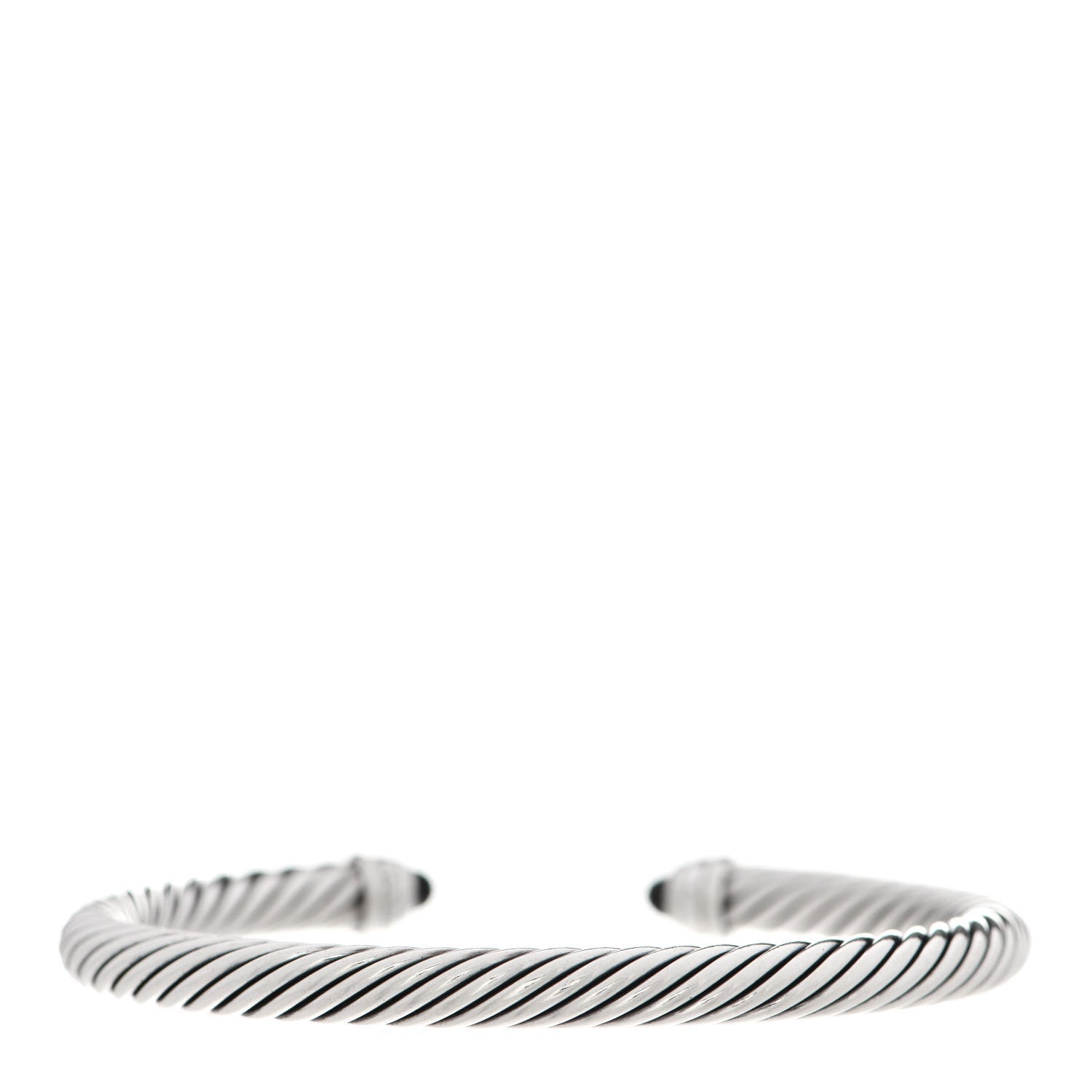 David Yurman Sterling Silver Diamond Black Onyx 5mm Cable Classics Bracelet 2 of 4