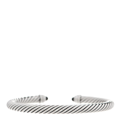 David Yurman Sterling Silver Diamond Black Onyx 5mm Cable Classics Bracelet 2 of 4