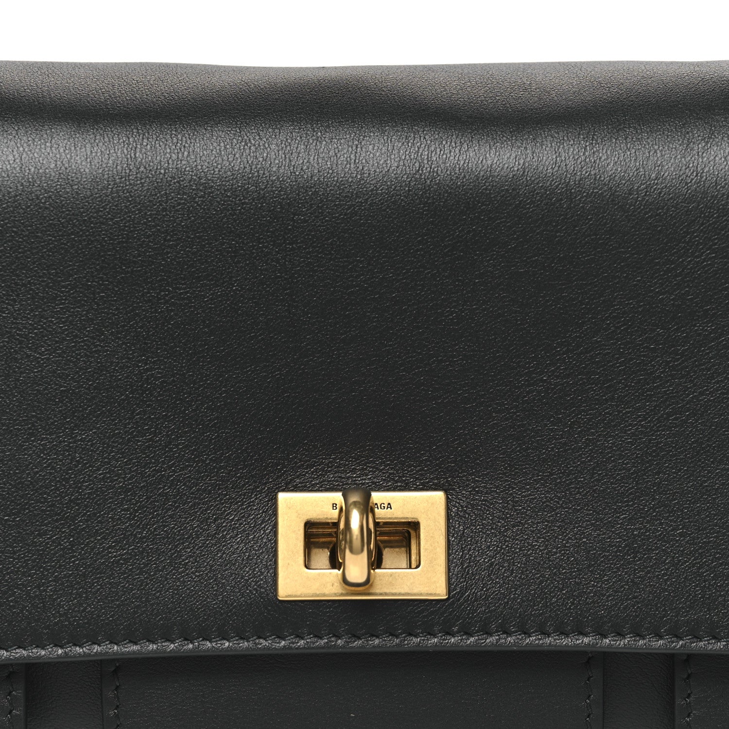 Balenciaga Smooth Calfskin Small Bel Air Clutch On Strap Black 7 of 9