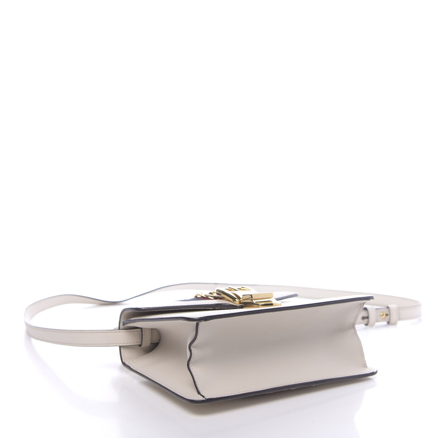 Gucci Calfskin Mini Sylvie Top Handle Bag White 5 of 19