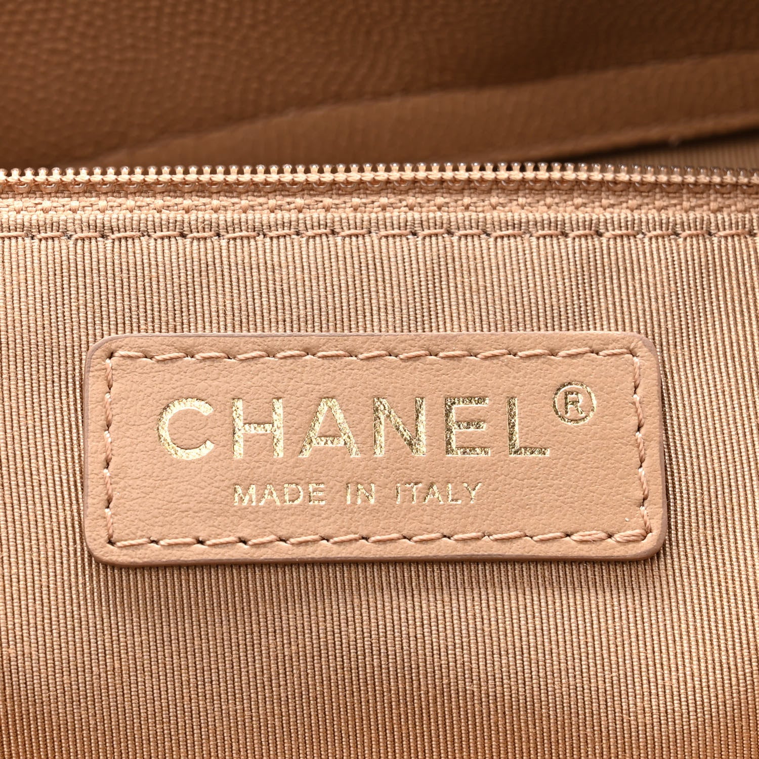 Chanel Caviar Quilted Rolled Up Tote Beige 6 of 10