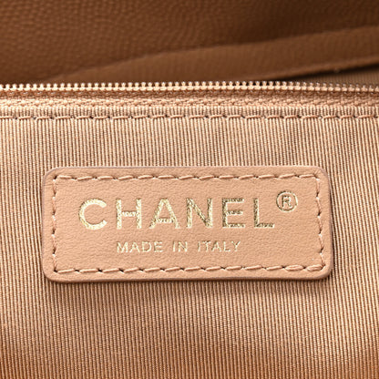 Chanel Caviar Quilted Rolled Up Tote Beige 6 of 10