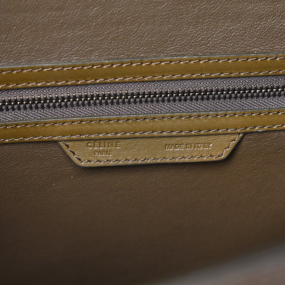 Celine Textured Calfskin Suede Tri-color Mini Luggage Cream 6 of 7