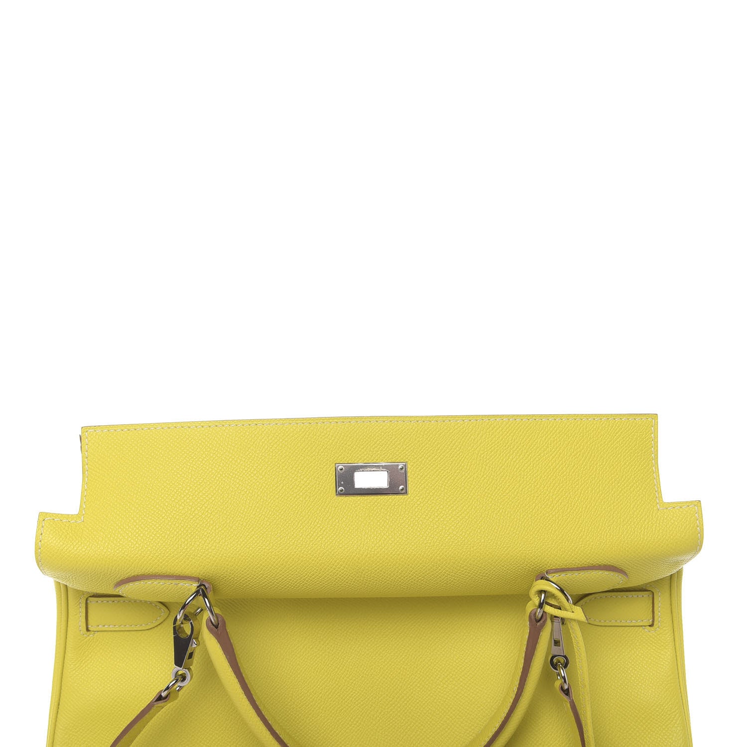 Hermes Epsom Candy Kelly Retourne 35 Lime Gris Perle 25 of 42