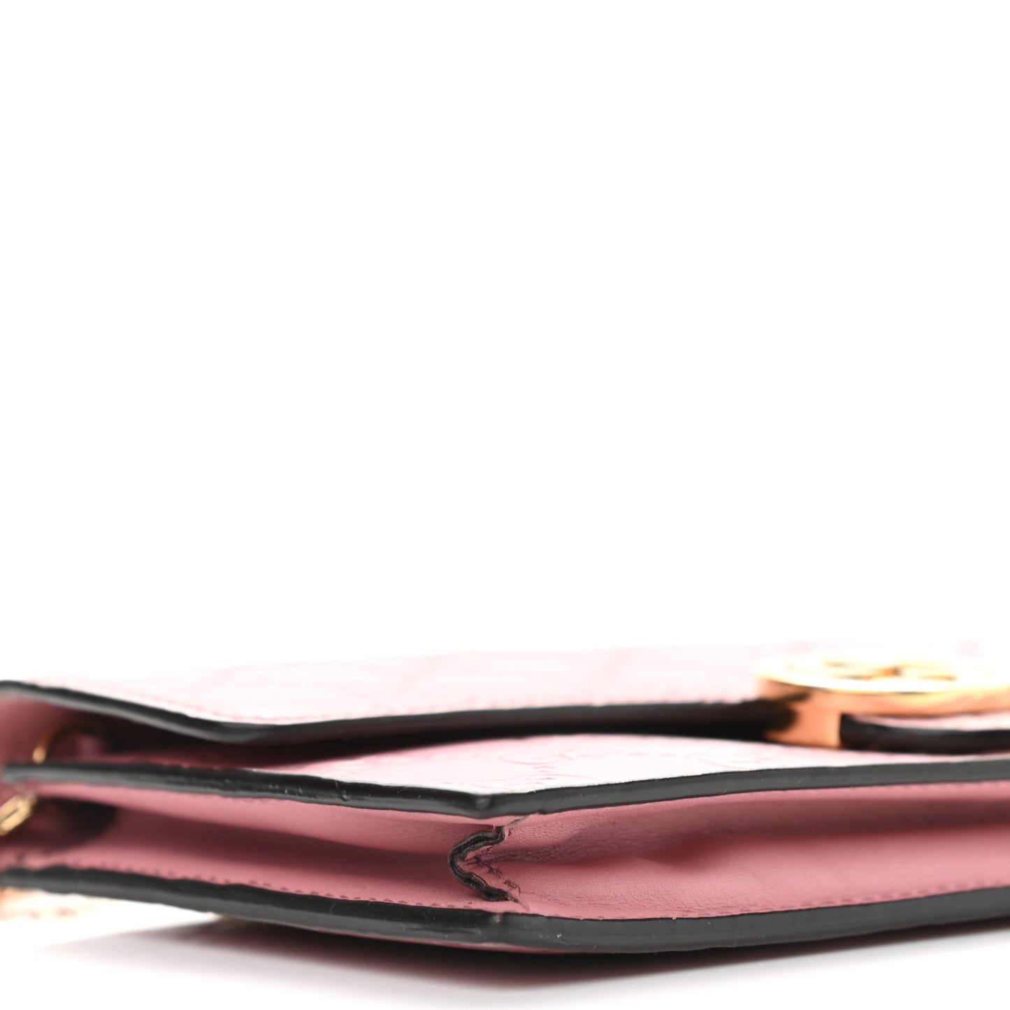 Guccissima Icon Chain Wallet Carmine Rose