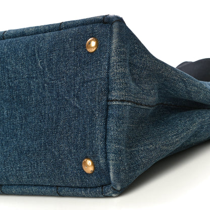 Prada Denim Small Logo Tote Avio 10 of 21