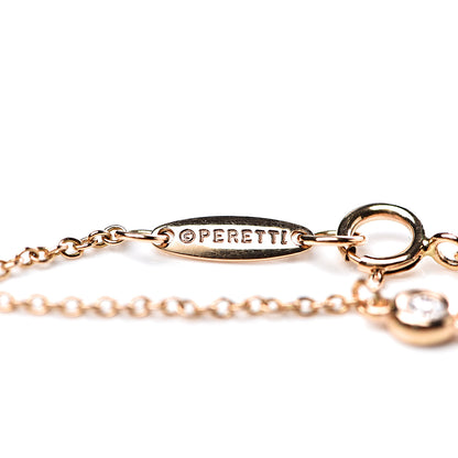 Tiffany 18K Rose Gold Diamond .15ctw Elsa Peretti Diamonds by the Yard Station Bracelet 5 of 8
