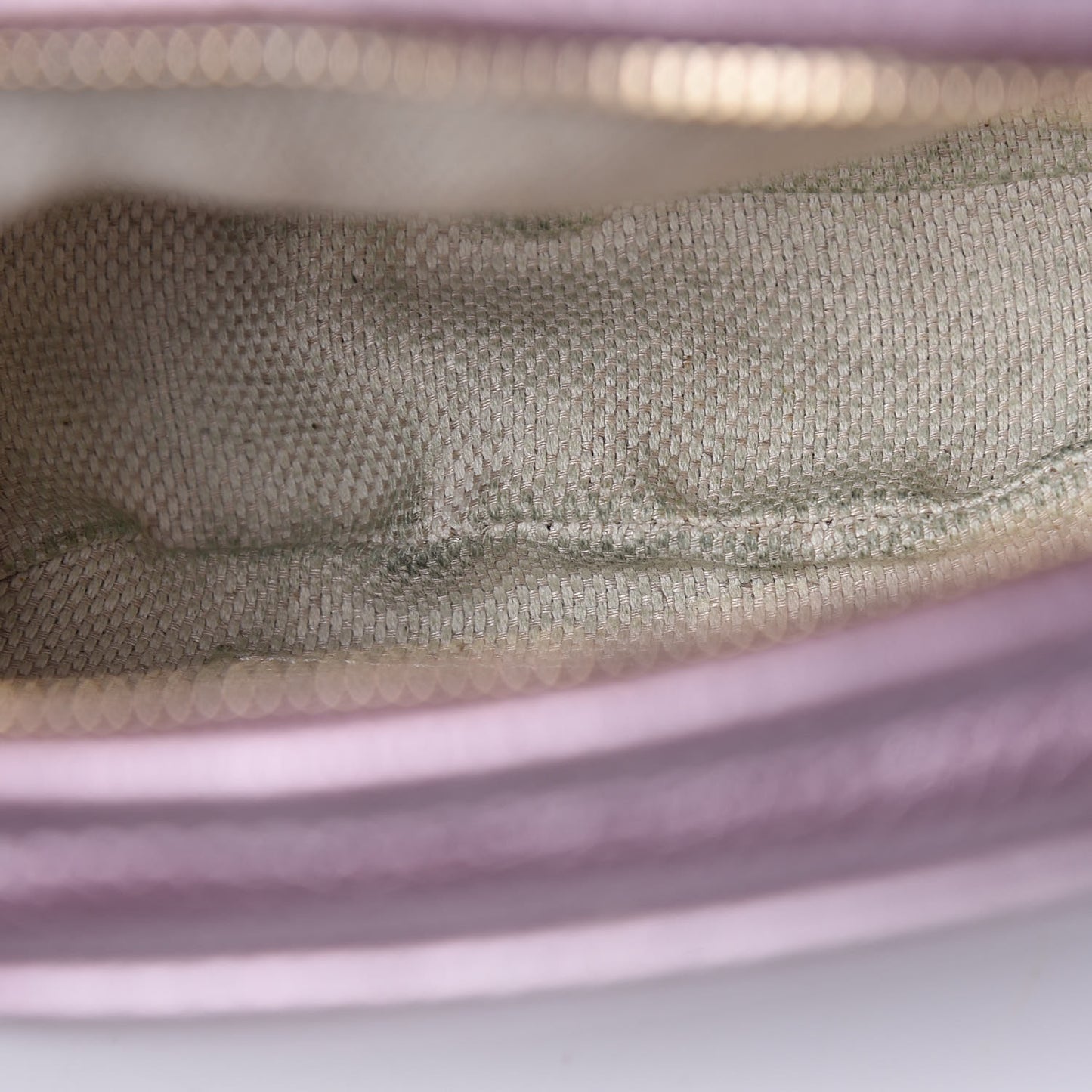 Metallic Pebbled Calfskin Mini Soho Chain Bag Purple