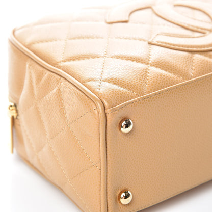 Chanel Caviar Quilted Small Bowler Beige 8 of 16