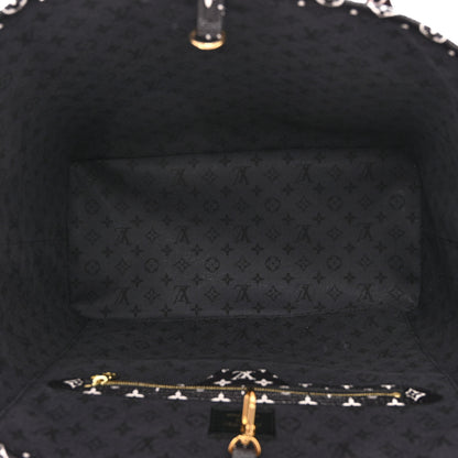 Louis Vuitton Monogram Giant Crafty Neverfull MM Creme Rouge Black 6 of 10
